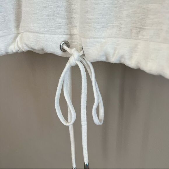 Casual Collections by F & F Ivory Tie Bottom Bell Sleeve Blouse Size 14 - Picture 11 of 13